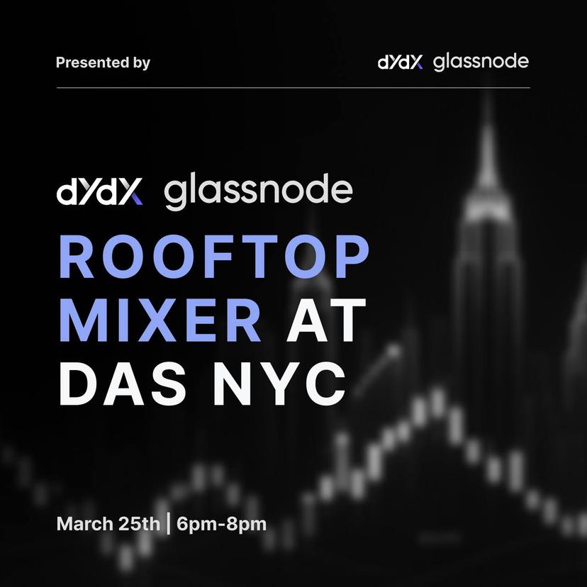 dYdX × Glassnode Rooftop Mixer - DAS NYC