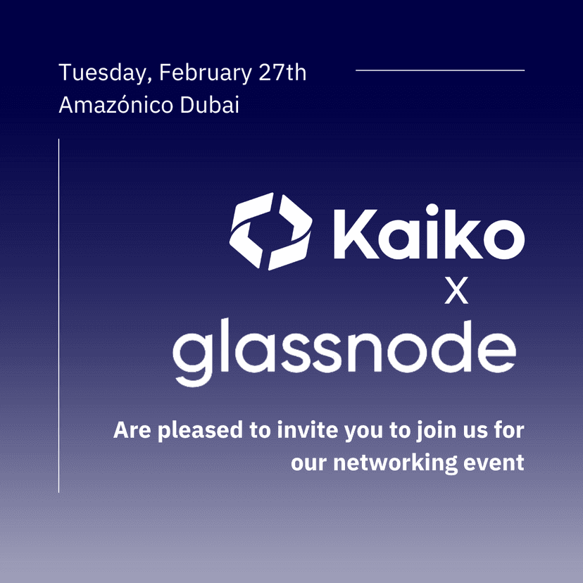 Kaiko x Glassnode Private Networking Night